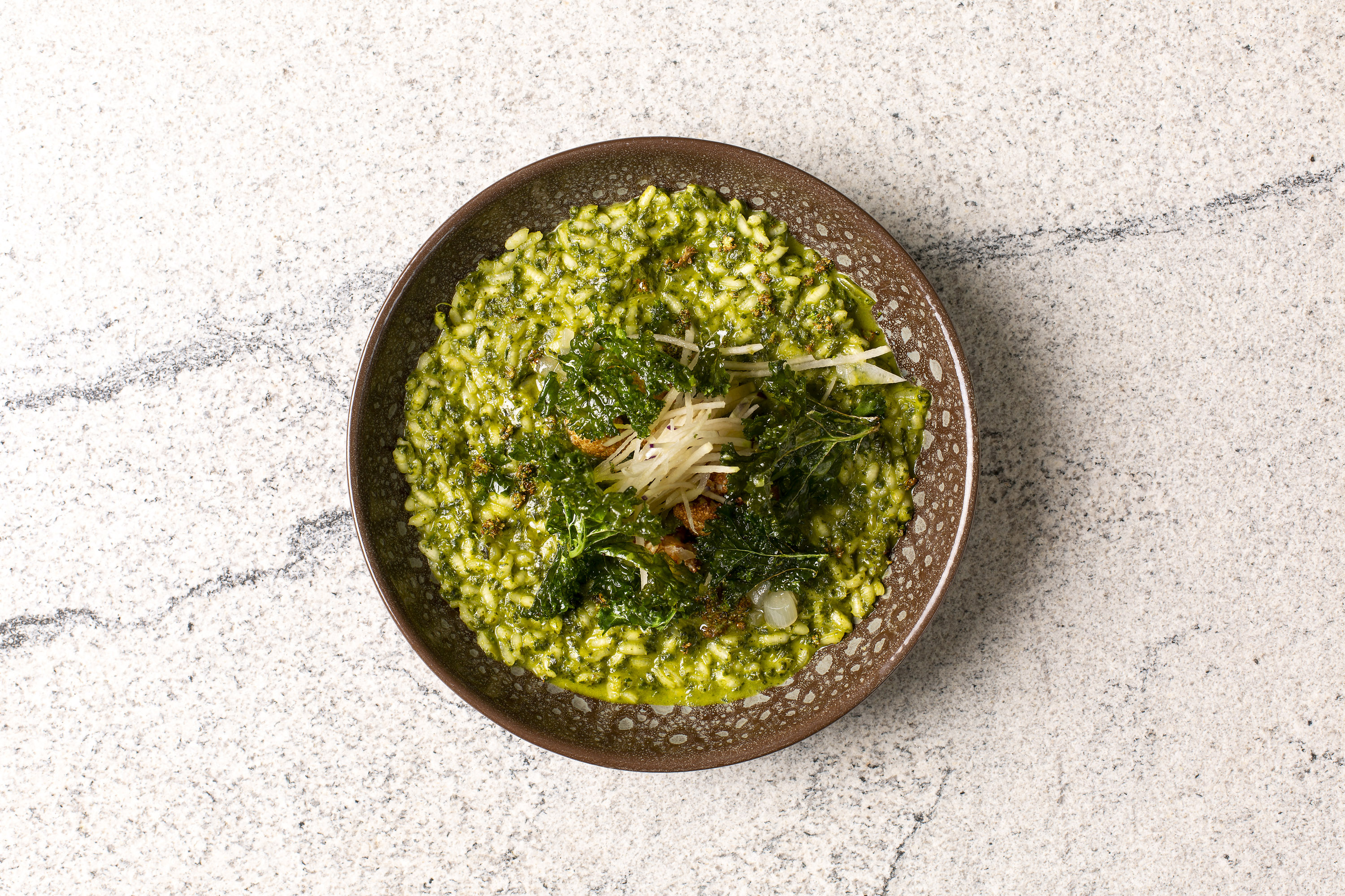 Basalt - Ten a Day Risotto - Ten vegetables with crispy kale &amp; kohlrabi (HR) 2 photo Annalize Nel